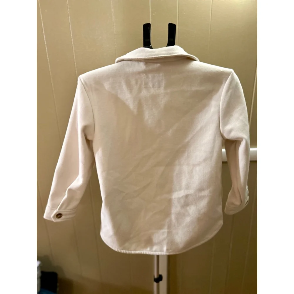 Old Navy Beige Girl’s Button-Up Shackle Jacket Size L (10-12)